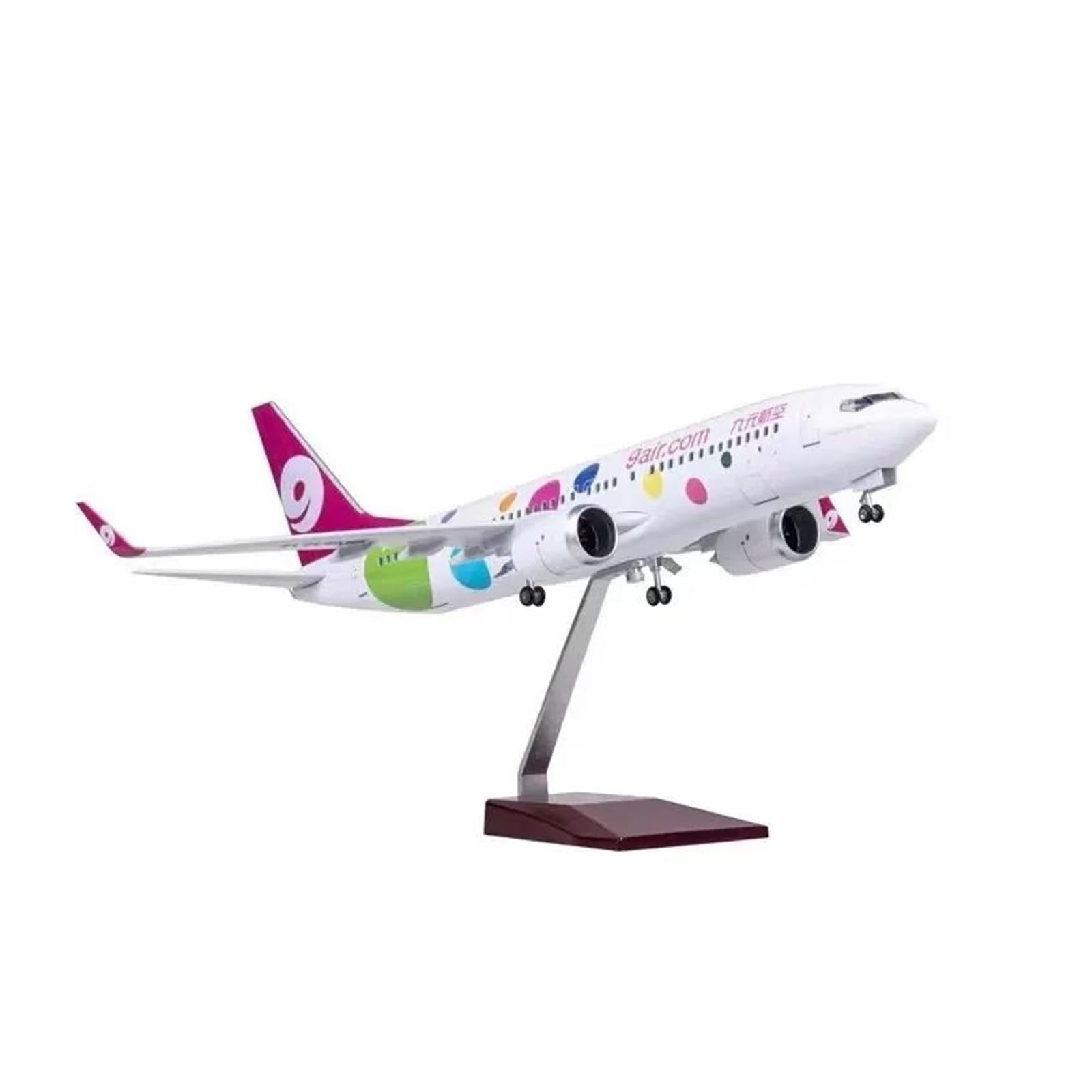 Odlewane zabawki samolotowe 1:85 dla samolotów B737-800 Model samolotu Materiał żywiczny Model samolotu Budynek Model samolotu Samoloty do kolekcji Do zbierania i wyświetlania (bez światła)
