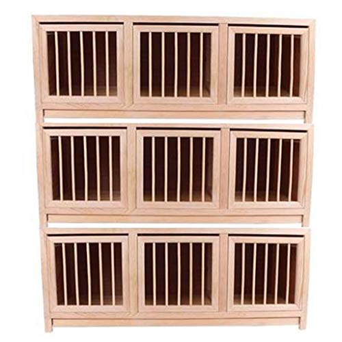 Nido y Jaula para Palomas de Madera Maciza de Primera Calidad, Amplio alojamiento para Aves de Exterior Que Proporciona una anidación cómoda, Ideal para Palomas y pájaros pequeños.