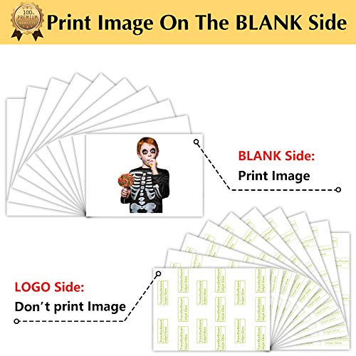 Image of TransOurDream Heat Transfer Paper for Dark T Shirts (10 Sheets, 8.5x11'') Glow in THE Dark Iron on Transfers Paper Printable Heat Transfer Vinyl for Inkjet Printer