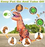 TO.BE.NO.1 Towards The First inflatable dinosaur costume adult, T-Rex Dinosaur Costume Adults Funny Cosplay Halloween (Brown) - Image 4