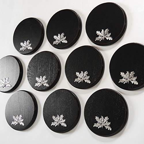 GTK - Geweihe & Trophäen KRUMHOLZ 10 Placas de cuña de 19 cm con 10 Portadas de Hojas de Roble de 6 Hojas