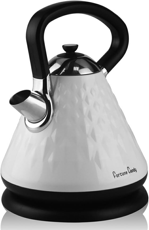XPH 1.7L Cordless Stainless Steel Pyramid White Kettle