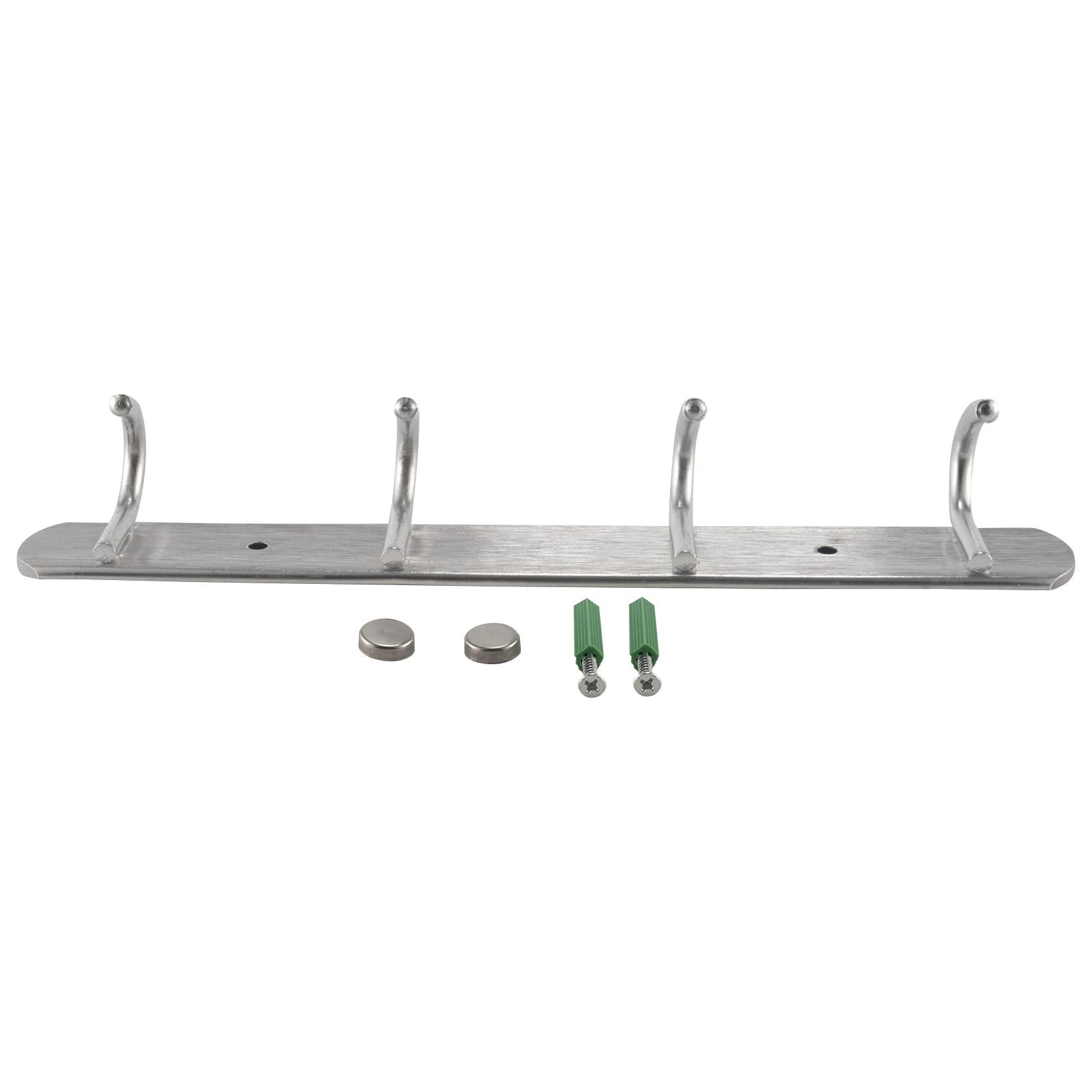 Agmoctz Aluminium Alloy 4 Hanger Towel Hat Coat Clothes Wall Mount Rack Hook