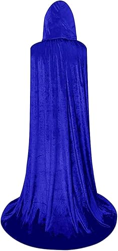 Miniatura 3 de Bata unisex con capucha de longitud completa, capa larga de terciopelo, disfraz de cosplay