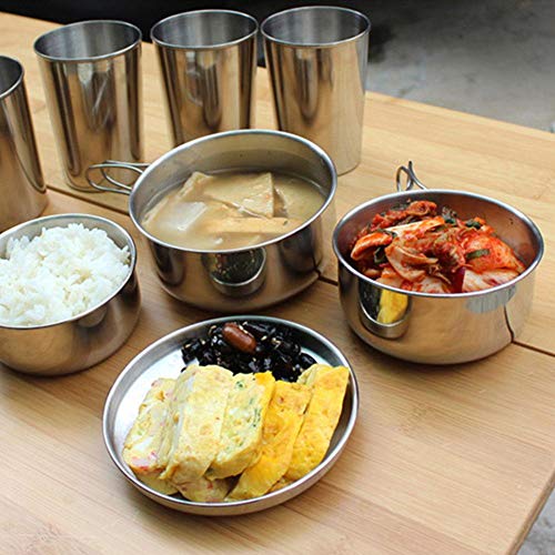 Set di pentole pieghevole, 8 pezzi / set portatile...