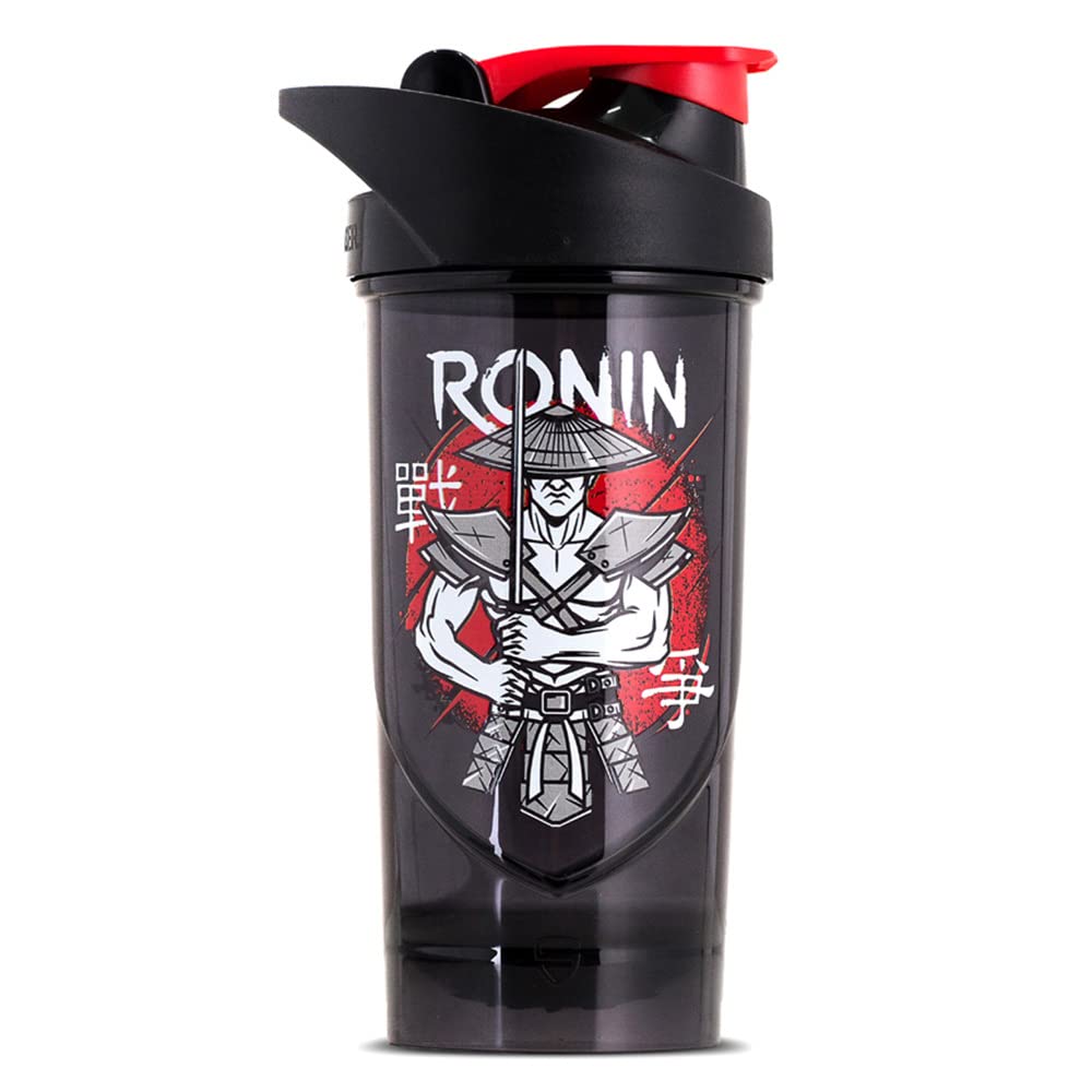 Shieldmixer Ronin Protein Shaker - Shaker Protein Shake - 700 ml - Gym Shaker - For Protein & Sports Drinks - Shake Cup - Gym Accessories - Drinking Bottle - Black - Pro Classic Protein Shaker