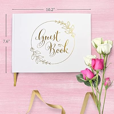 LotFancy Hochzeitsgästebuch, 25,4 x 20,3 cm – Bild 5