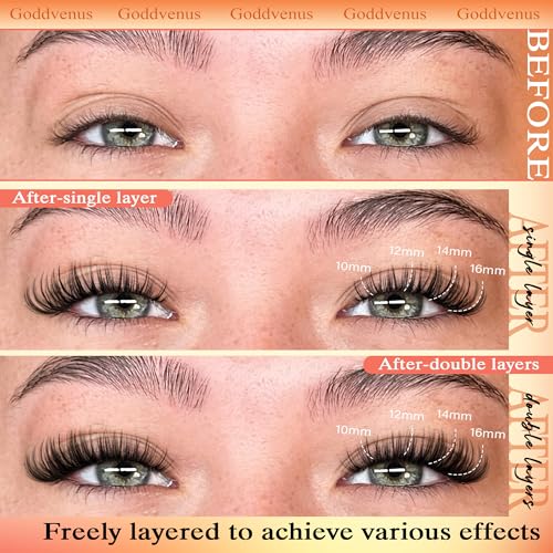 Image of Wispy Lash Clusters Lashes Cluster Eyelash Extensions Natural Individual Lashes Fluffy Lash Extension Soft Cotton Band Eyelashes Clusters Fairy D Curl Lash Cluster For DIY Eyelash Extension