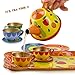 Liberty Imports Colorful Fruit Tin Tea Party Set for Kids - Metal Teapot and Cups Kitchen Playset