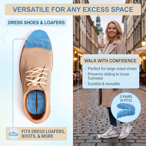 3 pares de rellenos para zapatos grandes miniatura 6