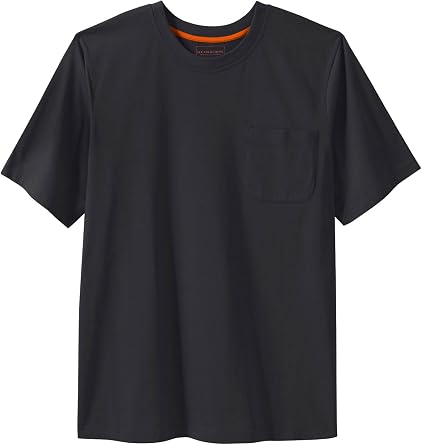 Boulder Creek by Kingsize Mens Big & Tall Heavyweight Pocket Crewneck T-Shirt