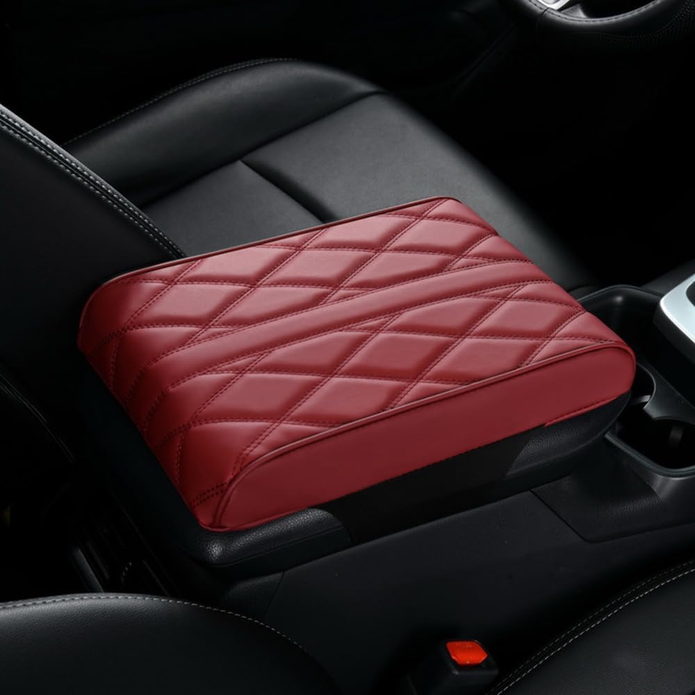 – NEZIH Car Armrest Pad for Mitsubishi Pajero/Pajero Sport 5-Doors/3-door K90 KH0 V63 V65 V67 V68 V73 V75 V77 V78 V33 V20 L040 Comfort Arm Rest Seat Box Cover Waterproof,Red