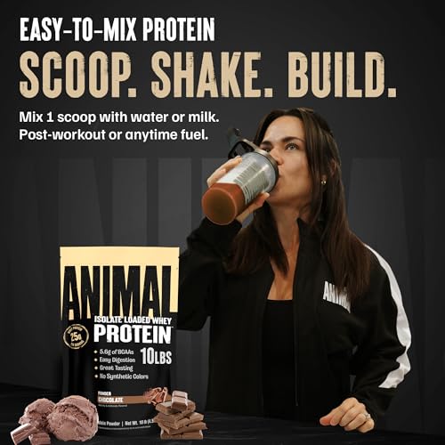 Image of Animal Whey Isolate Protein Powder, 25G High Protein | Chocolate 10LB