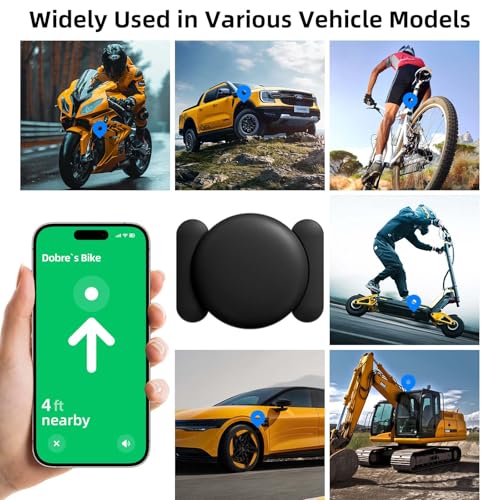 Image of GPS Tracker for Vehicles, 2 PCS Real-Time Undetectable GPS Tracker, No Subscription or SIM Required, Hidden Magnetic Vehicle Locator, Waterproof, Accurate Tracking, iOS Only, Ultra-Slim (Black)