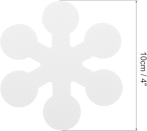 Miniatura 2 de uxcell 20 calcomanías antideslizantes para bañera, calcomanías antideslizantes para ducha y raspador para bañera, ducha, escaleras, escaleras, color