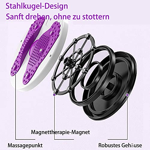 Twist Waist Disc Board, fitness draaitafel, balansbord met trekkoord taille afslanken, multifunctionele magneet voor… - Image 4