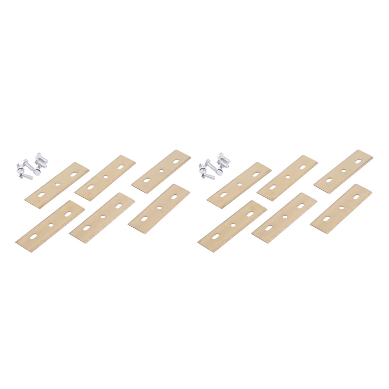 Lama da taglio for tosaerba robotizzato 12/6 pezzi con viti Accessori Lame di ricambio for tosaerba robotizzate compatibili con tosaerba ALKO Robolinho(12PCS Gold)