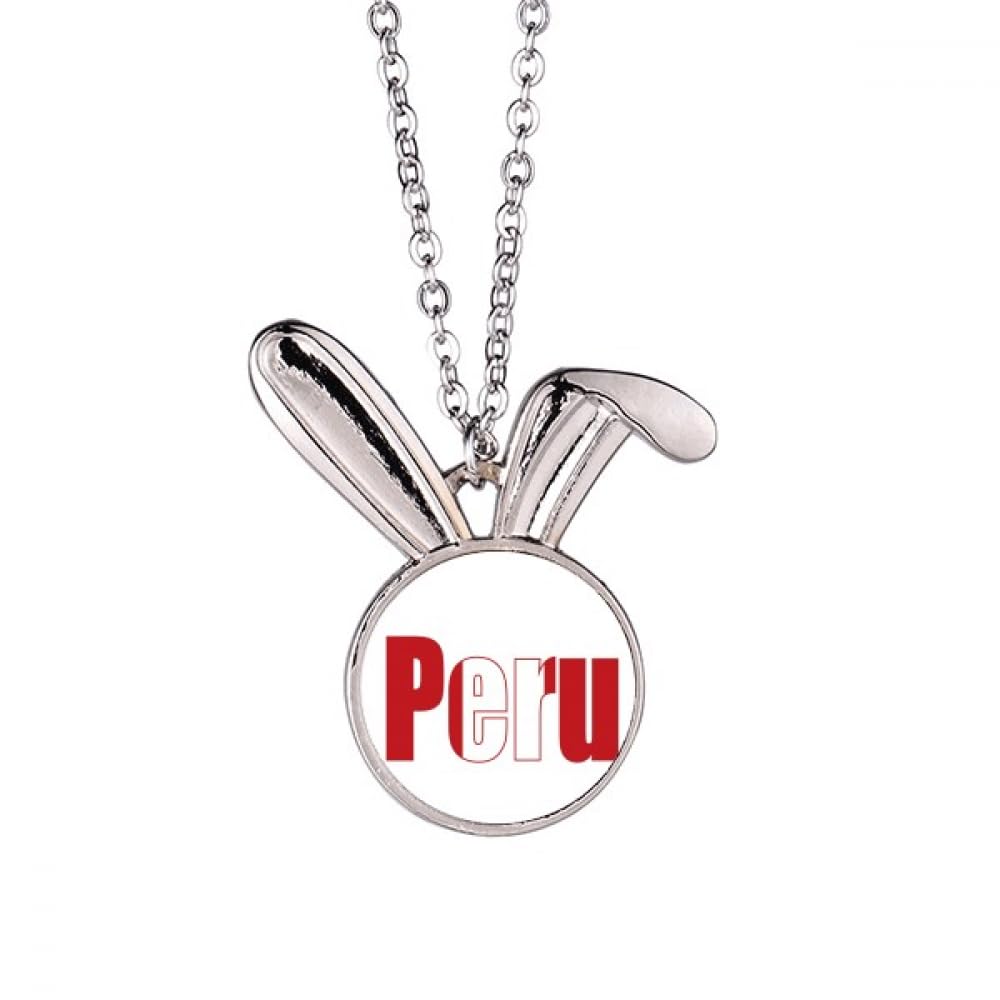 Collier drapeau du Pérou pendentif art déco bijou ethnique chic - 5