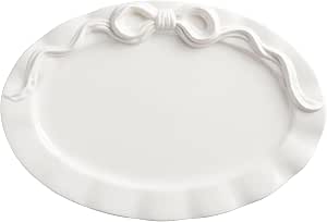 Mud Pie Ceramic Bow Serving Platter