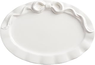 Mud Pie Ceramic Bow Serving Platter