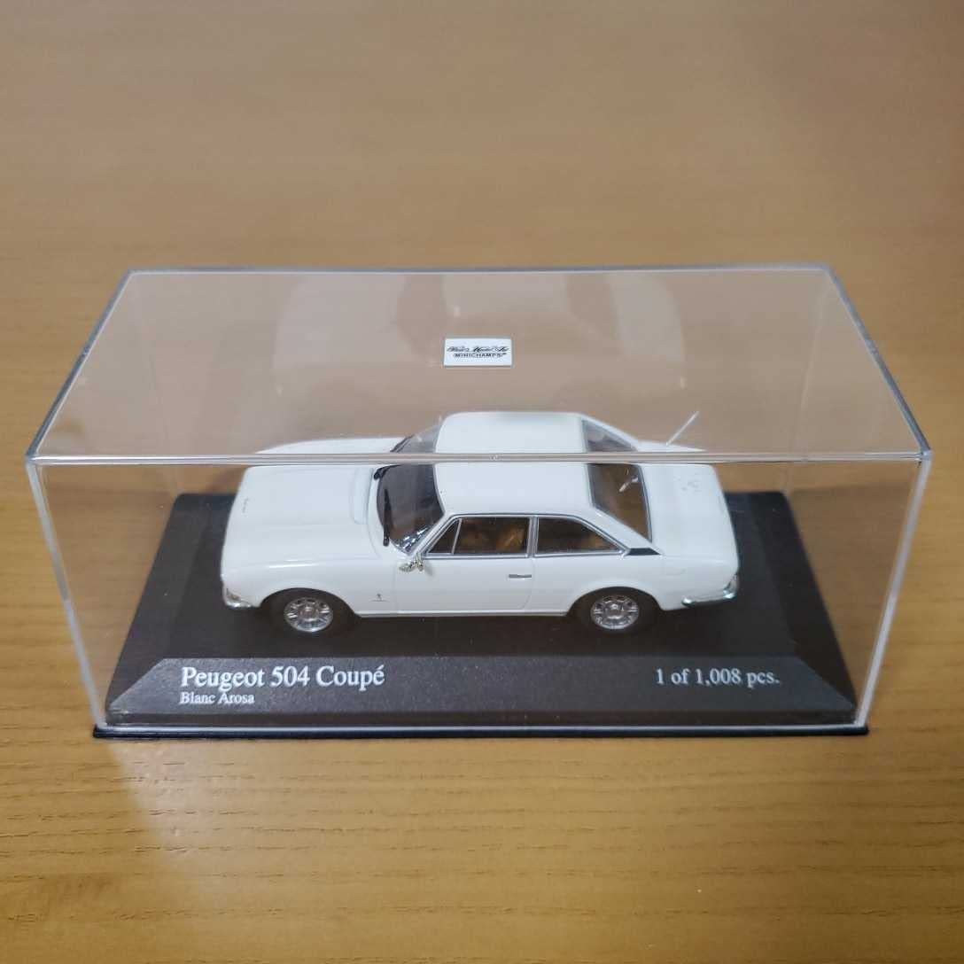 Amazon | 1/43 ミニチャンプス/Peugeot 504 Coupe 1976 Blanc