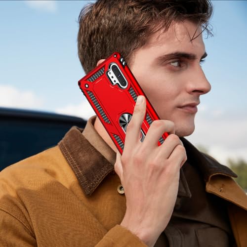 Coque Samsung Note 10 Plus rouge antichoc avec protection écran intégrée - 7