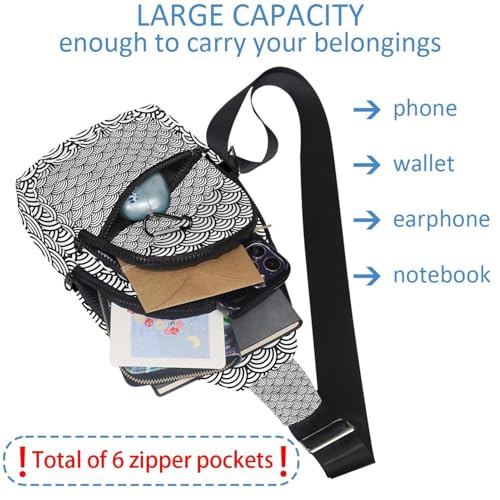 Mochila de pecho unisex para viajes urbanos y rutas de senderismo ligeras 6