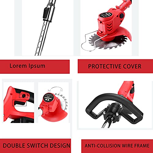 Accu kantentrimmer,Huishoudelijke grasmaaier,oplaadbare elektrische onkruidverdelger, onkruidverdelger Voor buiten,24V - Afbeelding 6