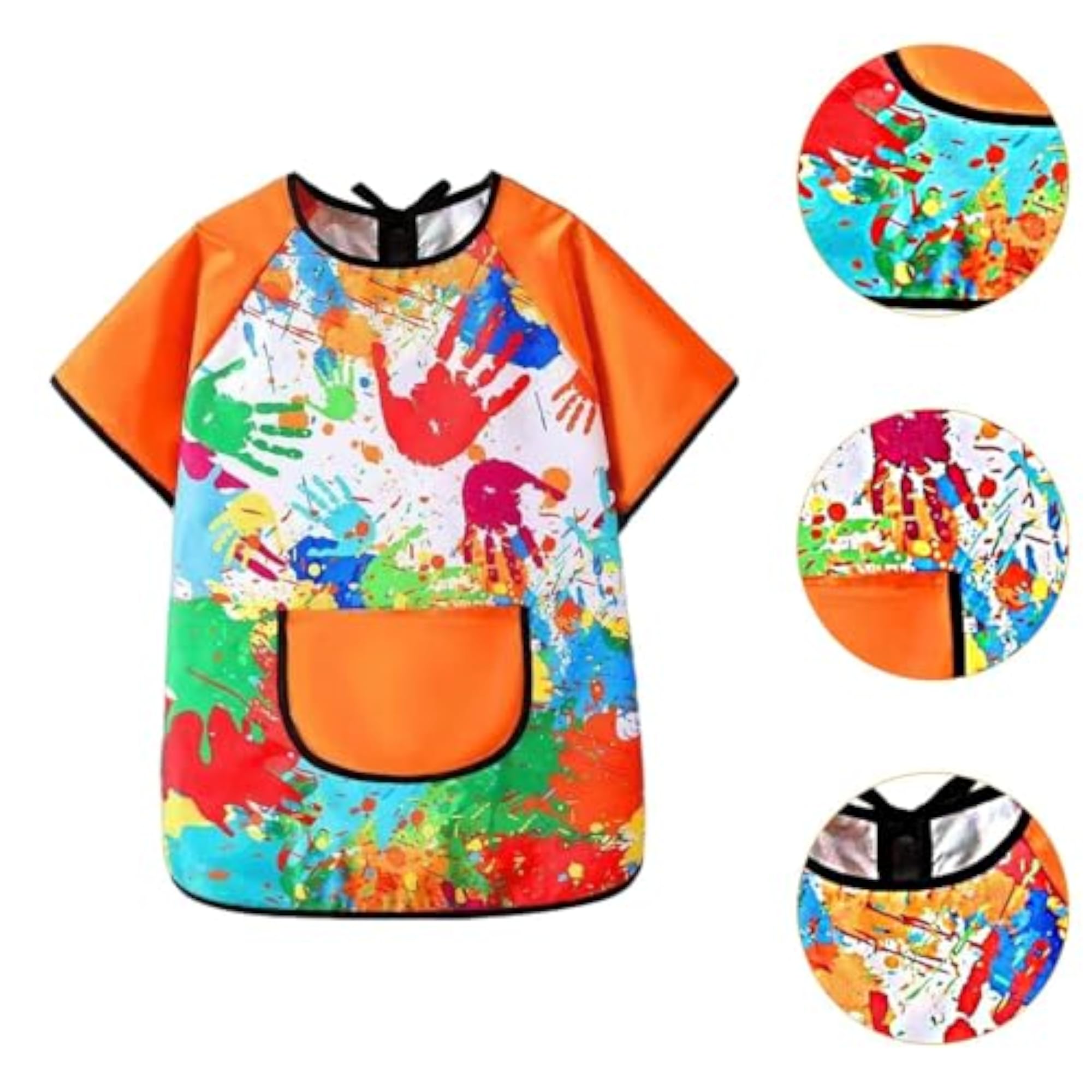 Kids Art Smock Painting Apron, Orange