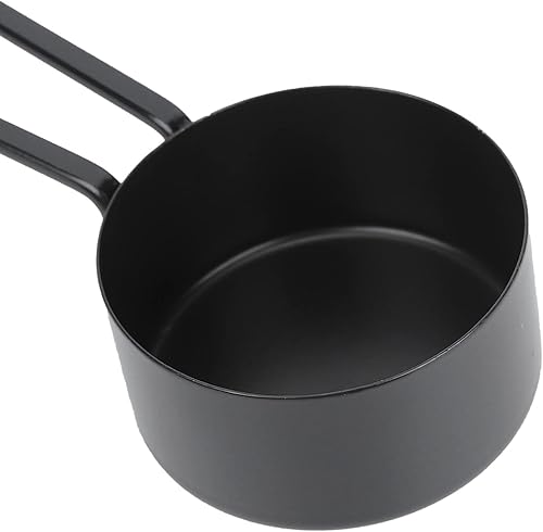 Miniatura 4 de Fydun Juego de 9 tazas medidoras de acero negro con cuchara de café con herramientas de cocina para hornear, amplia gama de usos