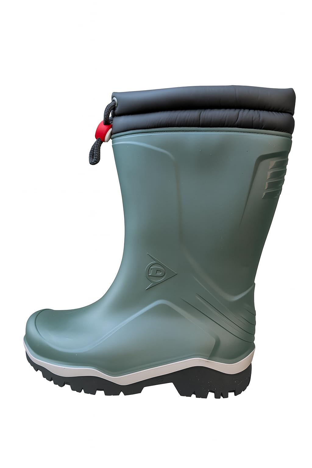 DUNLOP Kids Blizzard Snow Boots, Lined Winter Wellies, Green, UK 13