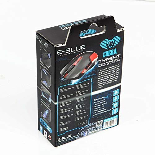 Image of E-Blue Cobra JR 1600 DPI Ergonomic Gaming LED Mouse (Blue)