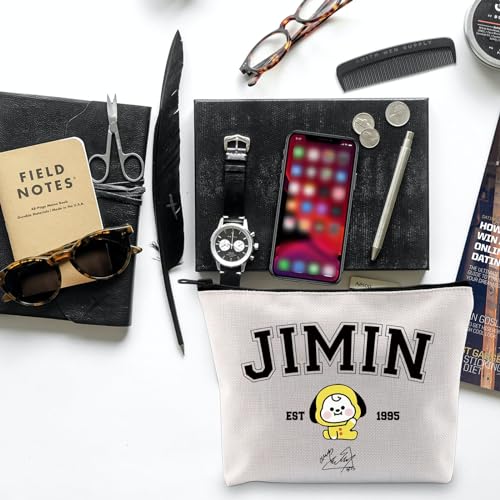 Singer Merch K-pop Characters Bag K-pop Team Gift for Army Singer Fan Gift B-T Inspired Zipper Pouch Bag (Jimin bag)4