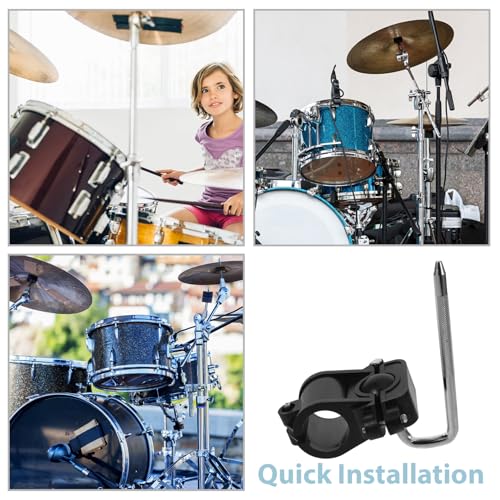 Abrazadera para rack de batería electrónica con soporte ajustable miniatura 3