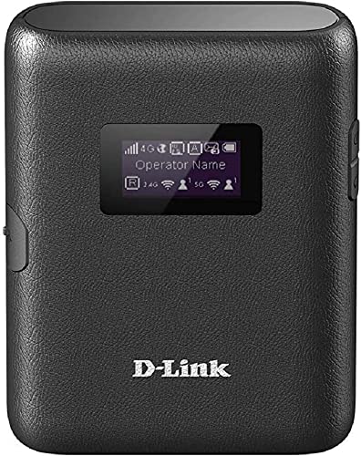 D-Link DWR-933 4G + Hotspot Wi-FI Cat 6 LTE-Advanced, 300 Mbps, Portable, Alimenté par Batterie jusqu'à 14 Heures, AC1200 sans Fil bi-Bande, déverrouillé