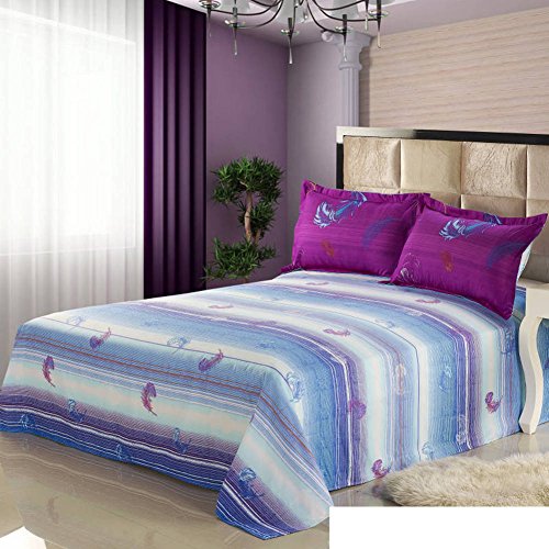 Drap pour lit simple en polycoton 230x230cm pour dortoir étudiant