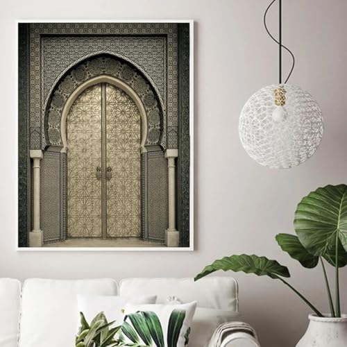 Images d'art d'architecture marocaine pour un salon vintage et chaleureux