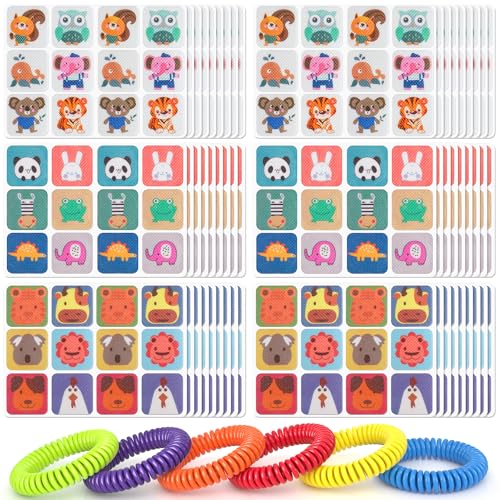 360 pack mosquito repellent stickers for kids with 6 pack mosquito repellent bracelets bug repellent stickers natural deet - free plant ingredients mosquito patches for outdoor camping