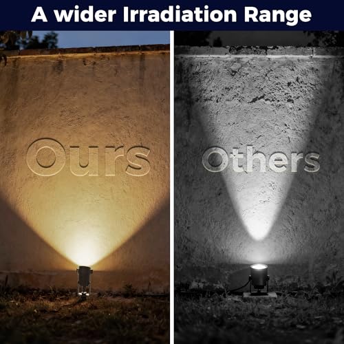 Image of L LOHAS LED 5W Plug in Outdoor Spotlight 3000K Landscape Light 2 Pack
