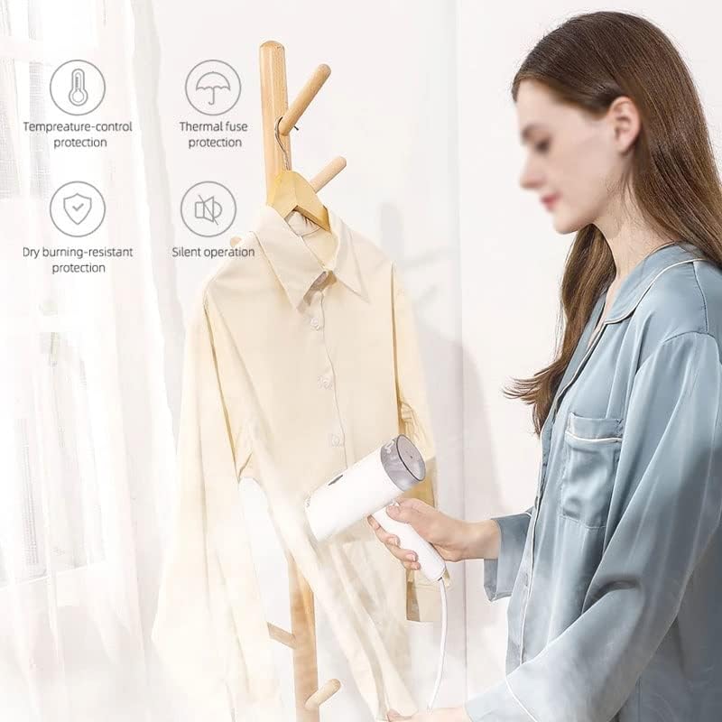 Miniatura 3 de XBWEI - Vaporizador portátil plegable para ropa portátil plancha de vapor vertical de mano para ropa hogar viajes