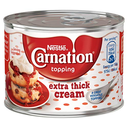Nestlé Carnation Extra Thick Cream Topping, 170 g (Pack of 12)