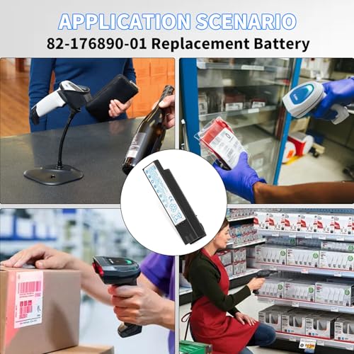 Image of CBQ 10 PCS for Zebra DS8178 Scanner Battery 82-176890-01 Replacement Batteries DS8100 DS8170 AS-000231 CR8178-SC DS6878-SR BTRY-DS81EAB0E-00 71-176890-01 Handheld Barcode Scanner 2500mAh