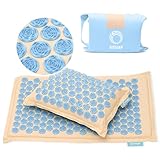 Fitleap Akupressurmatte mit Kissen + Tasche, Massage Matte zur wohltuenden...