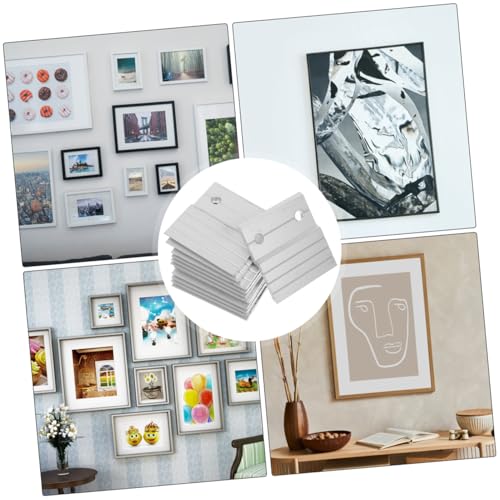Image of Aluminum Alloy Z-Shape Pendant Wall Mounting Brackets French Cleats Picture Framing System Mirror Hanging Hardware