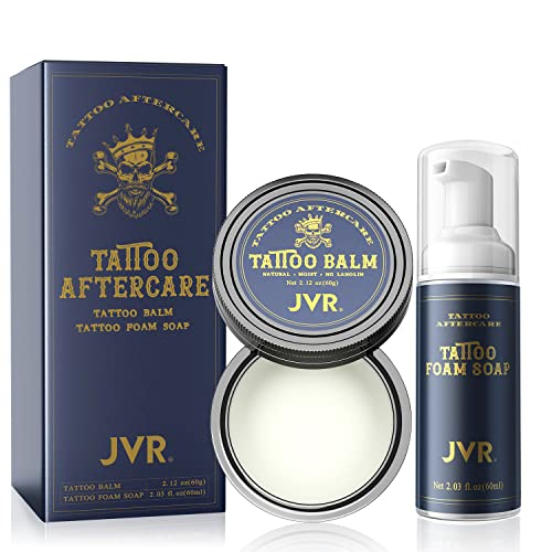 Tattoo Aftercare Kit, JVR Tattoo Pflege Set, Tattoo Creme für Tätowierte Haut, Verstärkt Tattoo Farben, Fördert die Heilung Cover