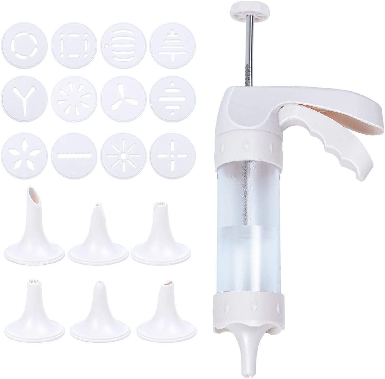 クッキーメーカープレスガン ベーキングクッキープレス用クッキープレスクッキープレスキット 12 クッキープレスディスク付き DIY