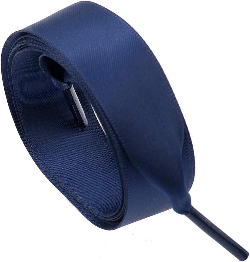 Goodlace Satin Flachsenkel – 2 Cm Breit, 100–140 Cm Lang, 2 Paar, Glänzendes Schuhband