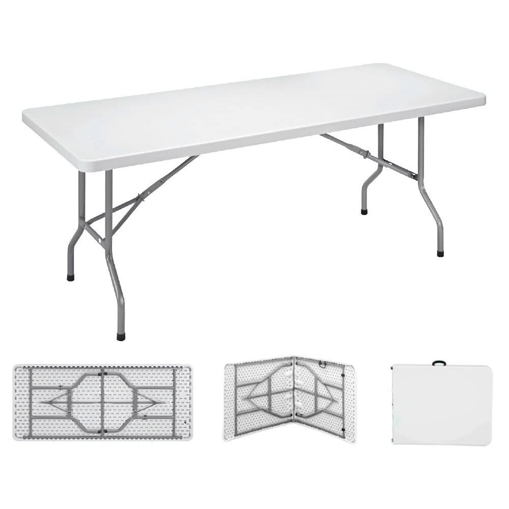 Table Piable Edm 180 X 74 X 74 Cm Plastique-image