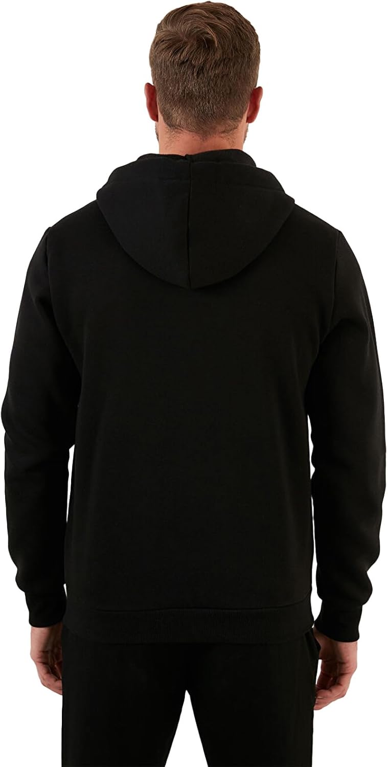 Men's Full-Zip Hooded Sweatshirt Sherpa FLeece Lining Zip-up Hoodies Heavyweight Plain Hoodie for Men M to 3XL - Image 4