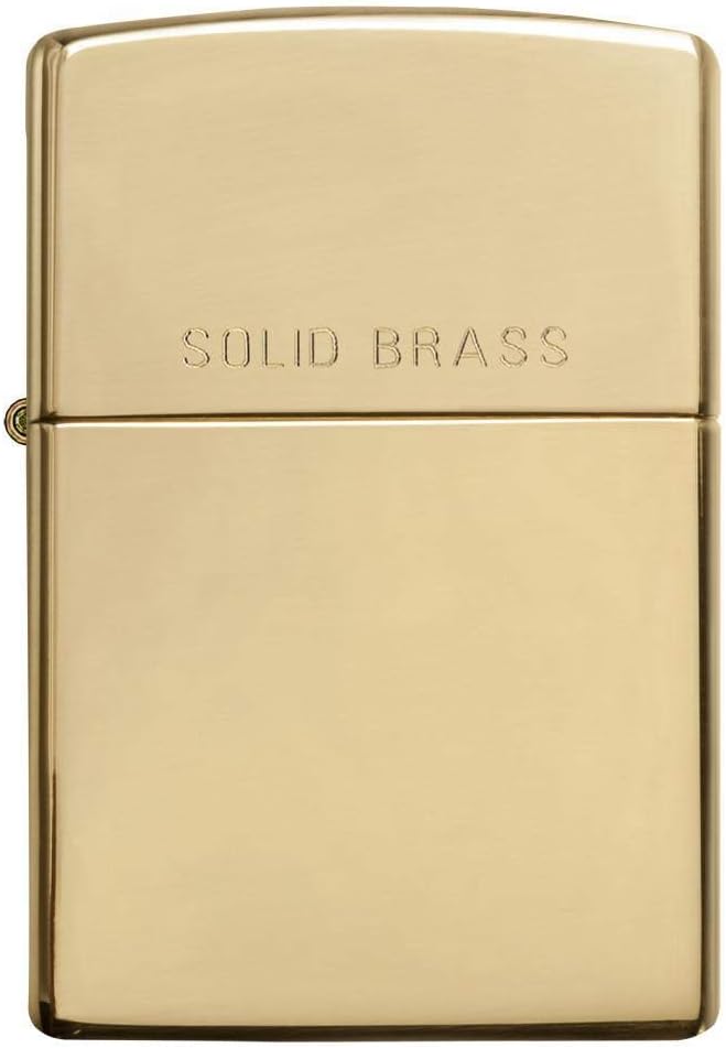 Zippo HP Brass w/ Solid Brass Engraved - 254